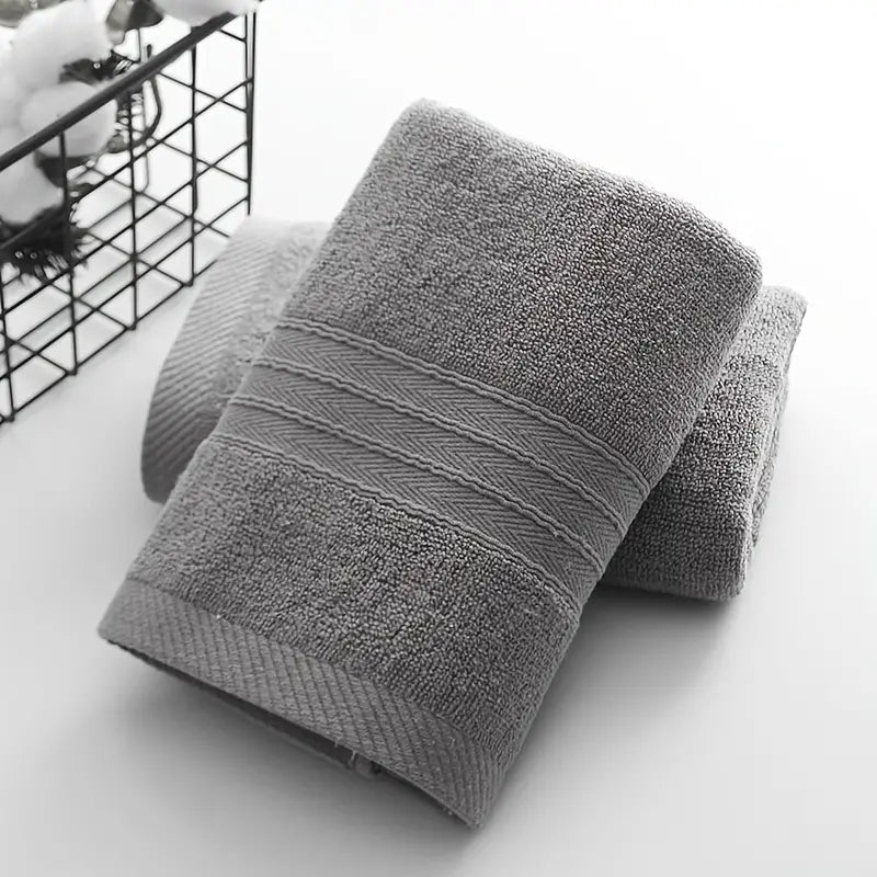 1 Cotton Absorbent Towel, Soft and Breathable, 4 Colors - AriaCo.