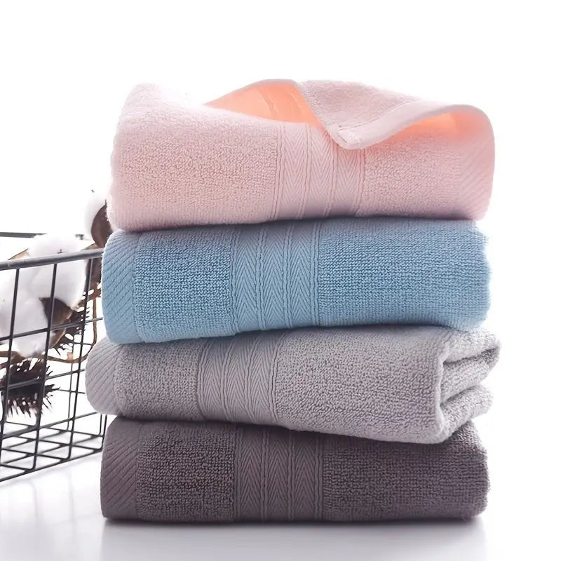 1 Cotton Absorbent Towel, Soft and Breathable, 4 Colors - AriaCo.