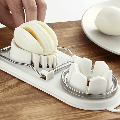 1 - Piece Stainless Steel Egg Cutter and Divider Tool - AriaCo.