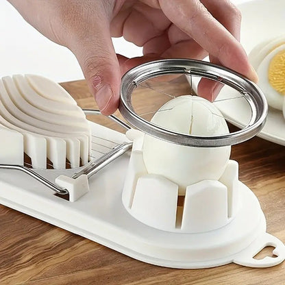 1 - Piece Stainless Steel Egg Cutter and Divider Tool - AriaCo.