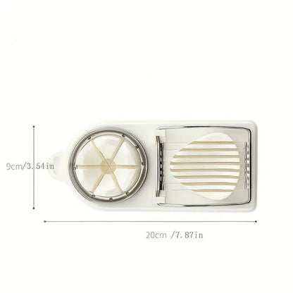 1 - Piece Stainless Steel Egg Cutter and Divider Tool - AriaCo.