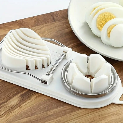 1 - Piece Stainless Steel Egg Cutter and Divider Tool - AriaCo.