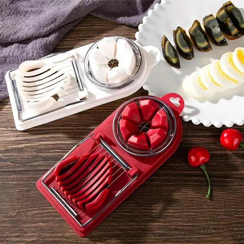 1 - Piece Stainless Steel Egg Cutter and Divider Tool - AriaCo.