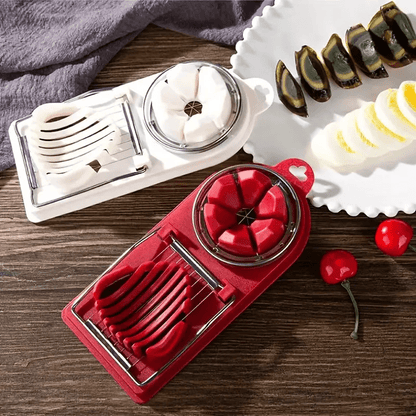 1 - Piece Stainless Steel Egg Cutter and Divider Tool - AriaCo.