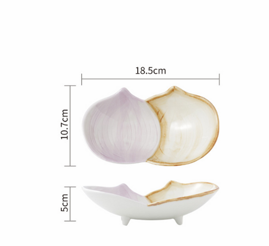 Cute Japanese Ceramic Snack Plates for Home Use