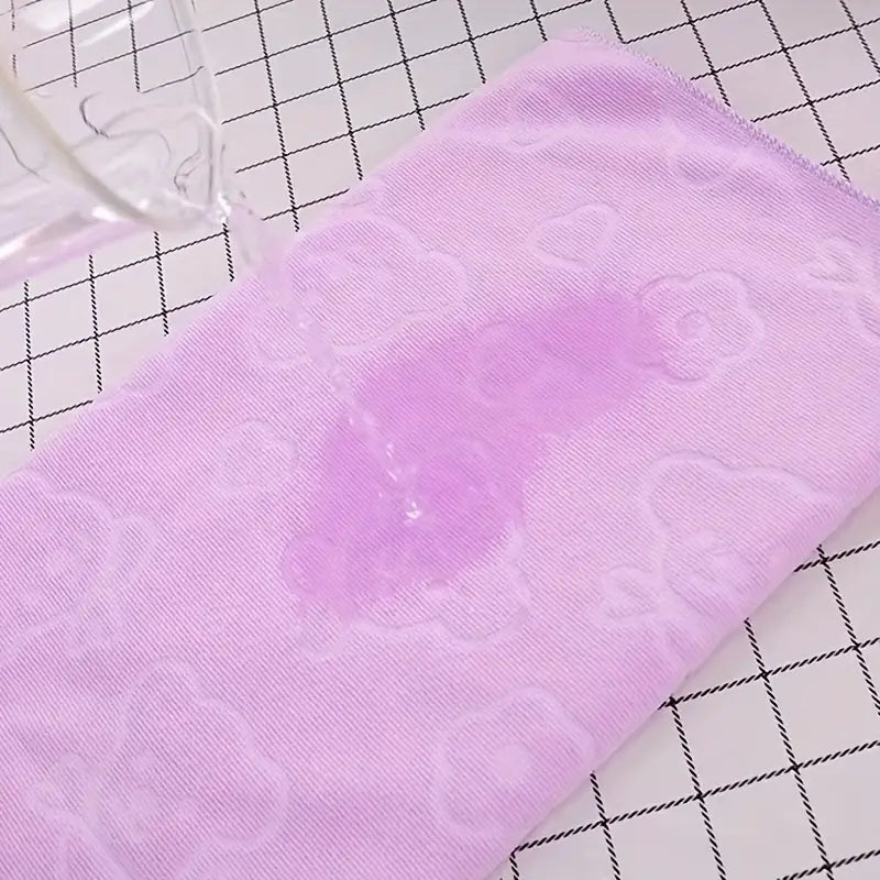 2pcs Microfiber Bathroom Towels with Bear Flowers - AriaCo.