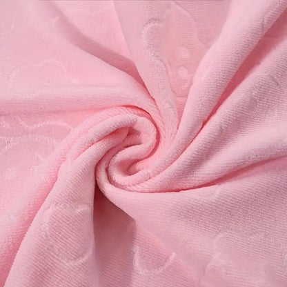 2pcs Microfiber Bathroom Towels with Bear Flowers - AriaCo.