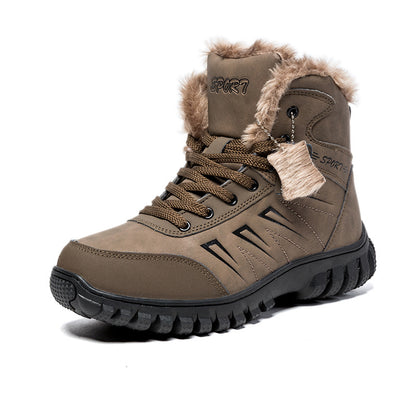 Winter Men's Warm Cotton Shoes - Non-Slip Snow Boots