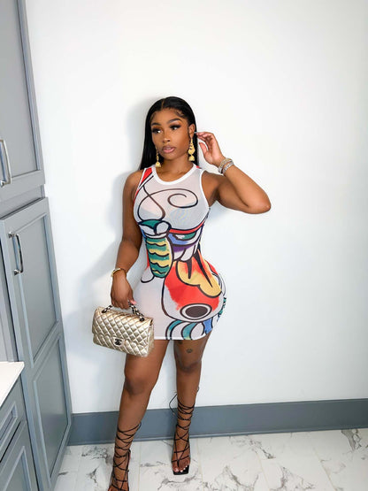 BN259 Women's Spring/Summer Sleeveless Dress