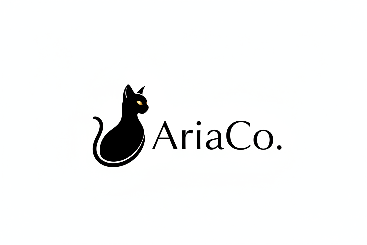 AriaCo. Bombay Cat Logo