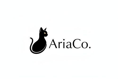 AriaCo. Bombay Cat Logo