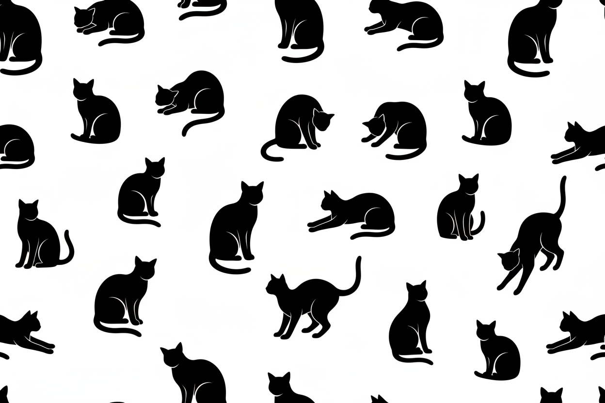 Black Bombay Cats Background