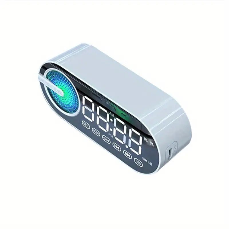 Bluetooth Alarm Clock Speaker with FM Subwoofer Portable - AriaCo.
