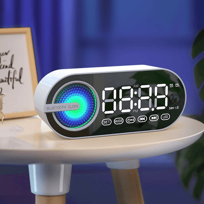 Bluetooth Alarm Clock Speaker with FM Subwoofer Portable - AriaCo.