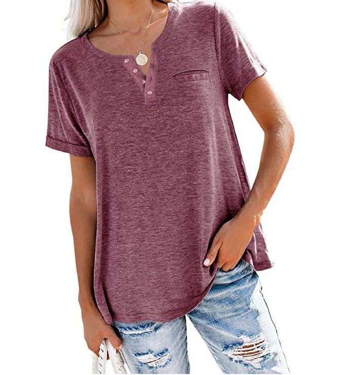 Casual Solid Color Loose Long Sleeve T-Shirt - AriaCo.