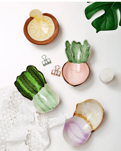 Cute Japanese Ceramic Snack Plates for Home Use - AriaCo.