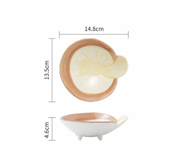 Cute Japanese Ceramic Snack Plates for Home Use - AriaCo.