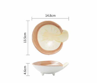Cute Japanese Ceramic Snack Plates for Home Use - AriaCo.