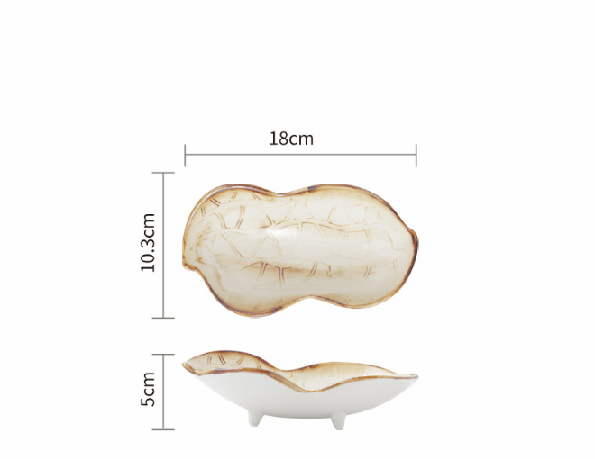 Cute Japanese Ceramic Snack Plates for Home Use - AriaCo.