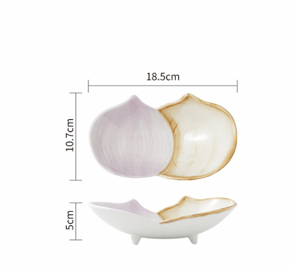 Cute Japanese Ceramic Snack Plates for Home Use - AriaCo.
