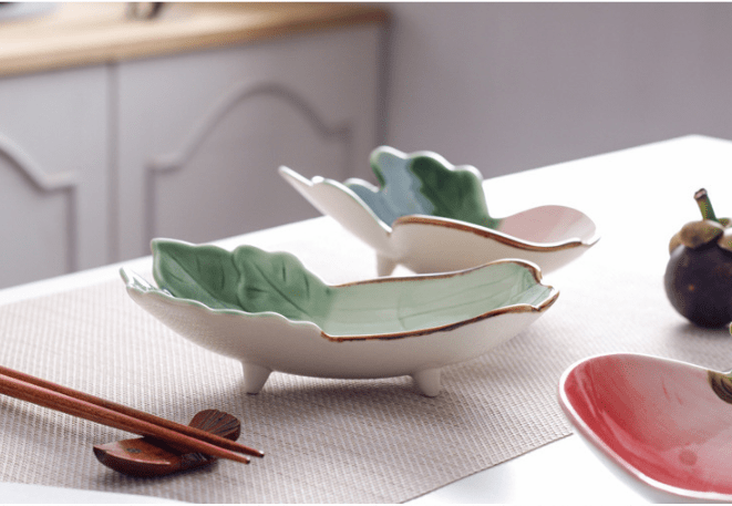 Cute Japanese Ceramic Snack Plates for Home Use - AriaCo.