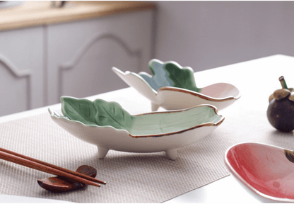 Cute Japanese Ceramic Snack Plates for Home Use - AriaCo.