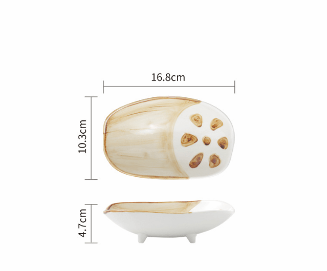 Cute Japanese Ceramic Snack Plates for Home Use - AriaCo.