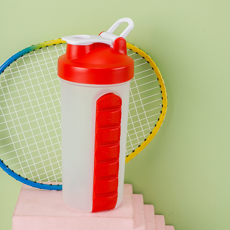 2-in-1 Pill Box & Shaker Bottle