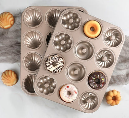 DIY Baking Tools, 6 - Cup Cake Molds and Baking Tray - AriaCo.