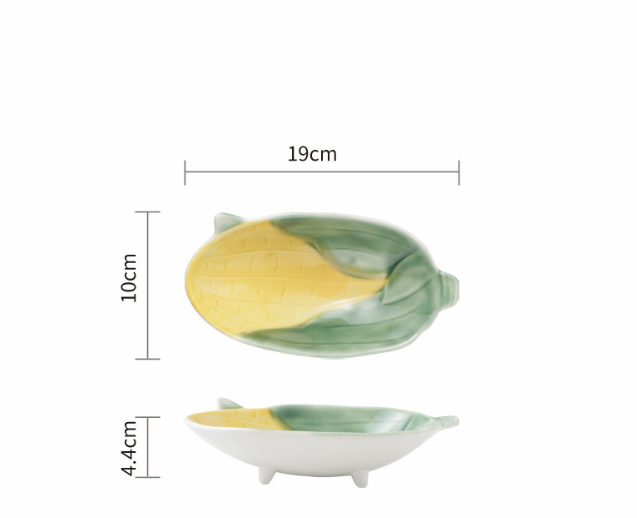 Cute Japanese Ceramic Snack Plates for Home Use
