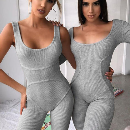 High - Waisted Athletic Bodysuit Shorts for Women - AriaCo.