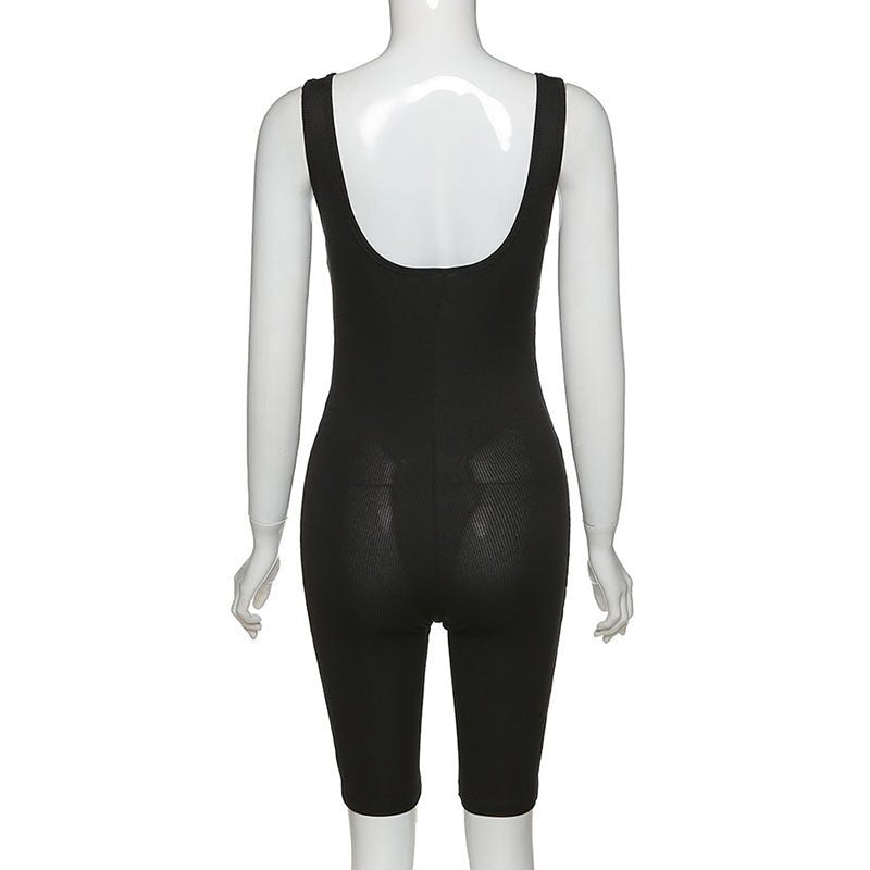 High-Waisted Athletic Bodysuit Shorts for Women - AriaCo.