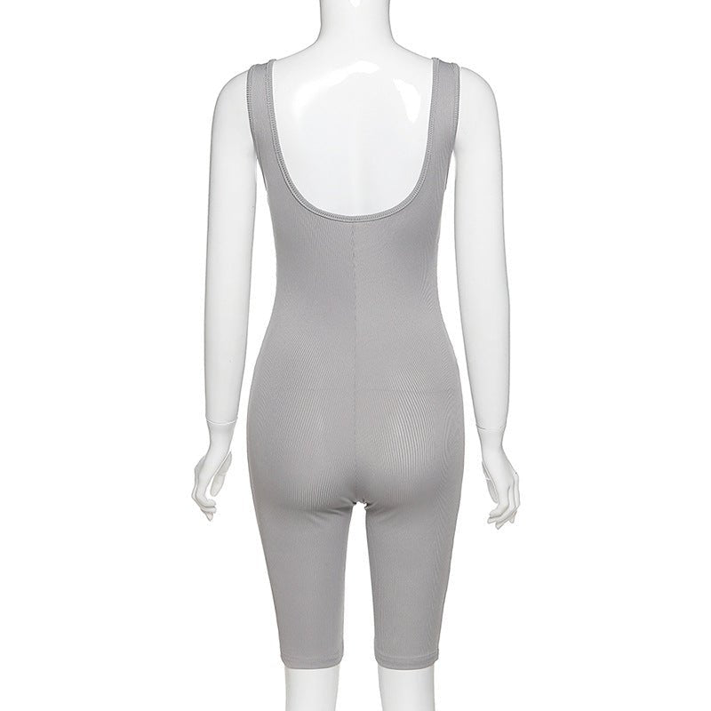 High-Waisted Athletic Bodysuit Shorts for Women - AriaCo.