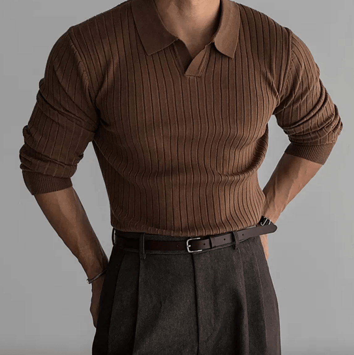 Korean Style High-Sense Men's T-shirt - AriaCo.
