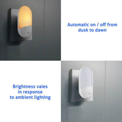LED Wall Light with Plug - in and Light Control Night Light - AriaCo.