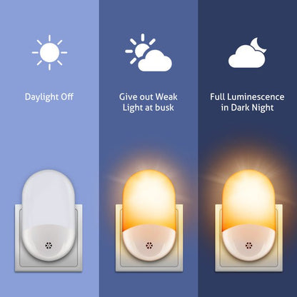 LED Wall Light with Plug - in and Light Control Night Light - AriaCo.