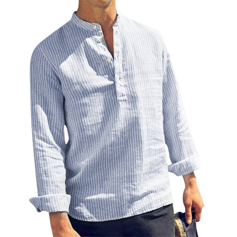 Men's Fashionable Slim Fit Casual Cotton Shirts - AriaCo.