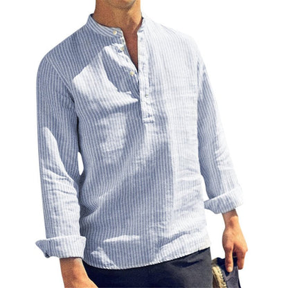 Men's Fashionable Slim Fit Casual Cotton Shirts - AriaCo.