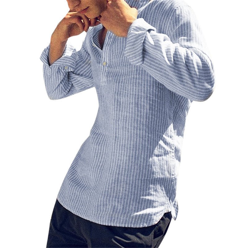 Men's Fashionable Slim Fit Casual Cotton Shirts - AriaCo.