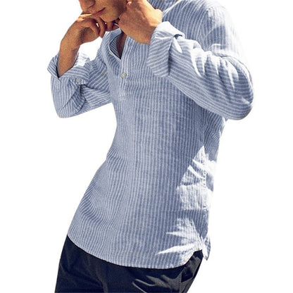 Men's Fashionable Slim Fit Casual Cotton Shirts - AriaCo.