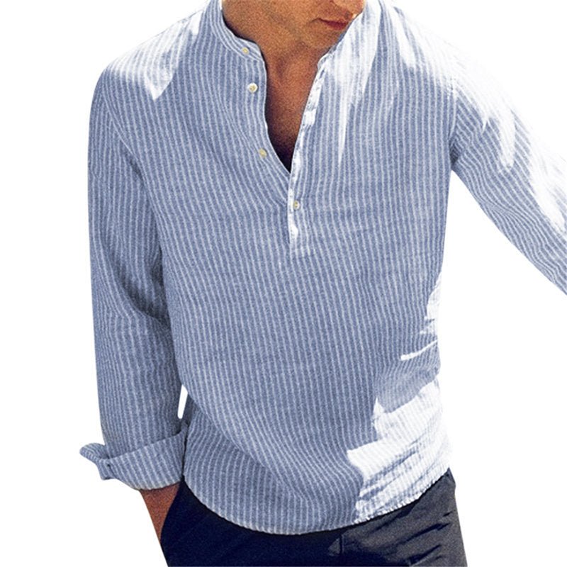Men's Fashionable Slim Fit Casual Cotton Shirts - AriaCo.