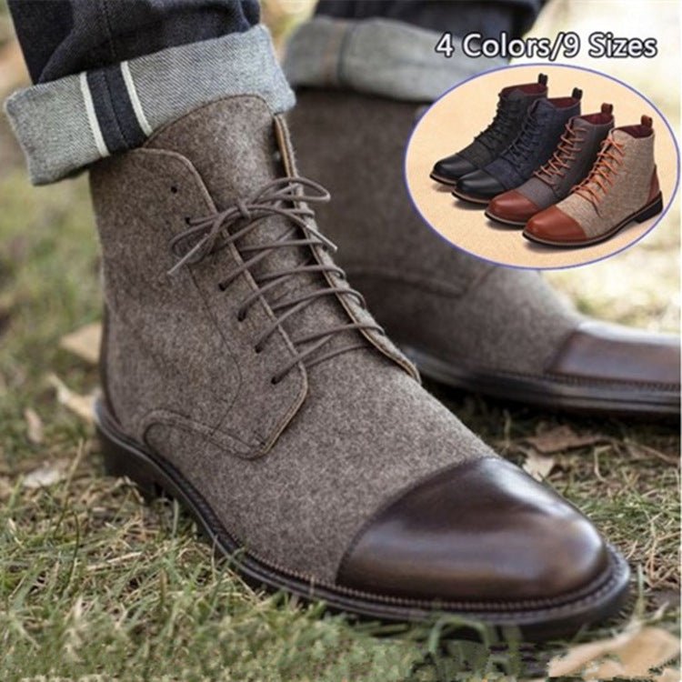 Men's Leather Martin Boots - AriaCo.