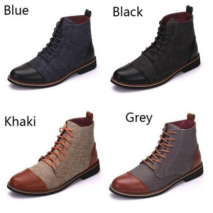 Men's Leather Martin Boots - AriaCo.