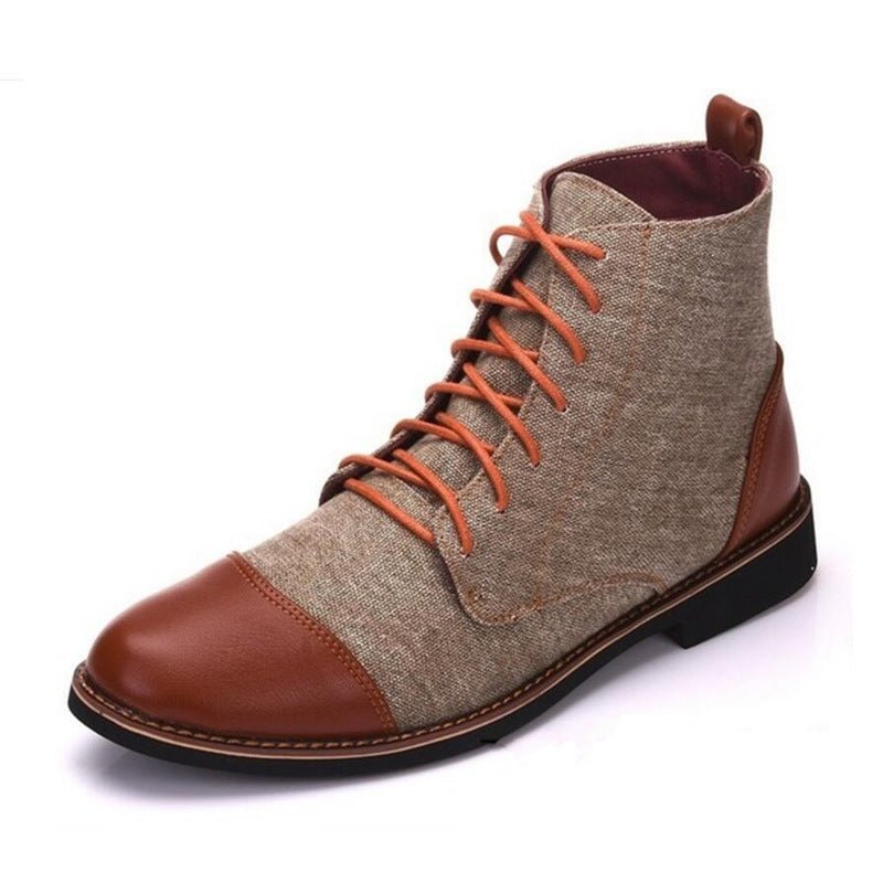 Men's Leather Martin Boots - AriaCo.