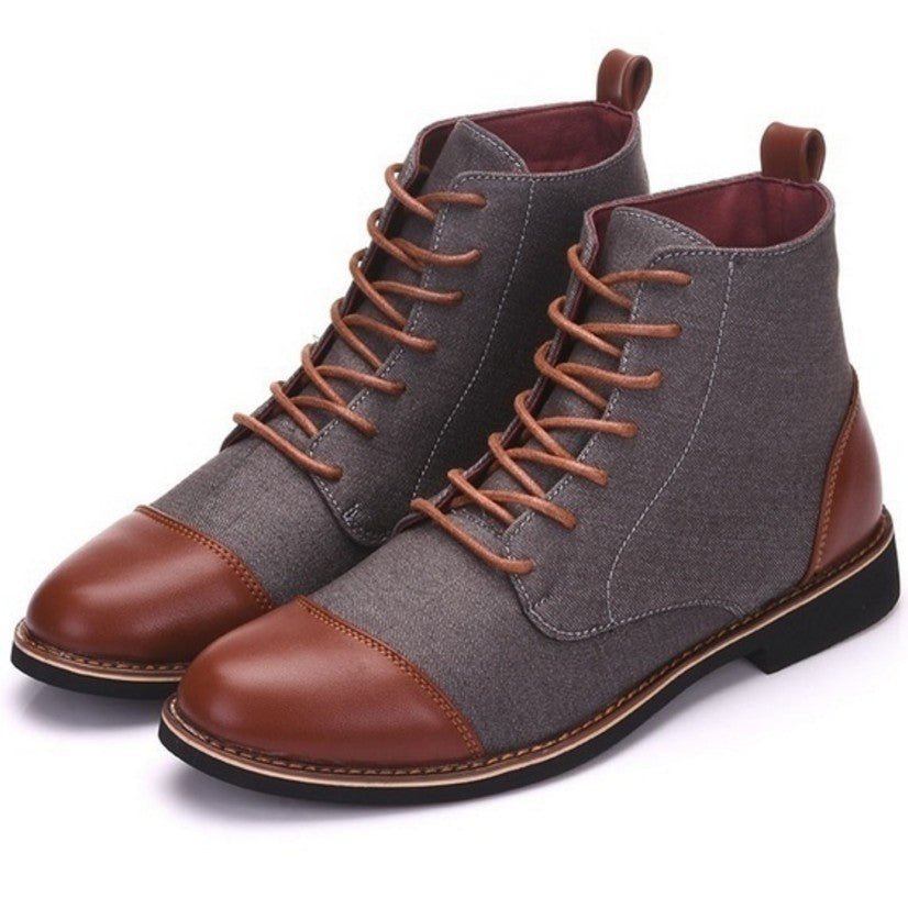 Men's Leather Martin Boots - AriaCo.