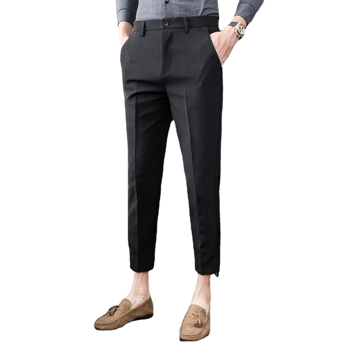 Men's Spring Autumn Loose Fit Casual Trousers - AriaCo.