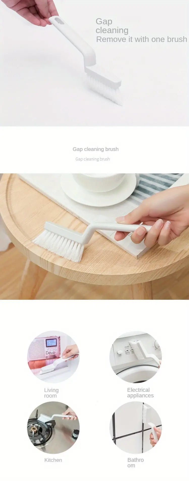 Multipurpose Cleaning Brush for Bathroom Tiles and Windows - AriaCo.