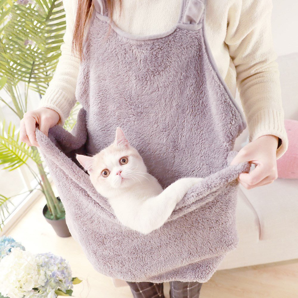 Pet Backpack for Dogs and Cats - Plush Dual Shoulder Bag - AriaCo.