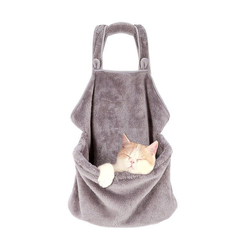 Pet Backpack for Dogs and Cats - Plush Dual Shoulder Bag - AriaCo.