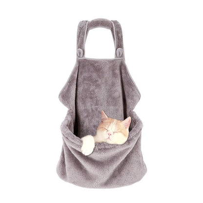 Pet Backpack for Dogs and Cats - Plush Dual Shoulder Bag - AriaCo.